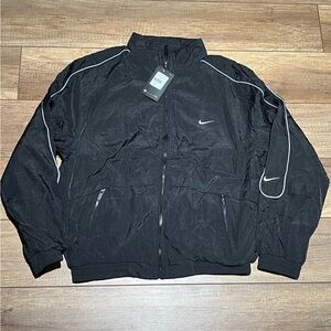 Nike Solo Swoosh Woven Track Jacket Black